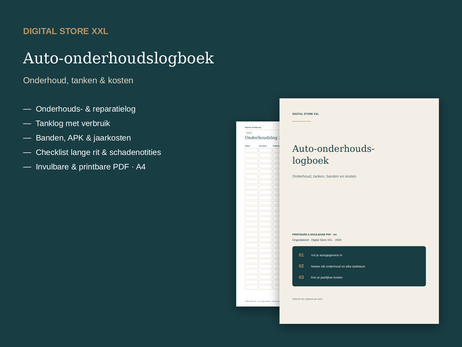 Auto-onderhoudslogboek