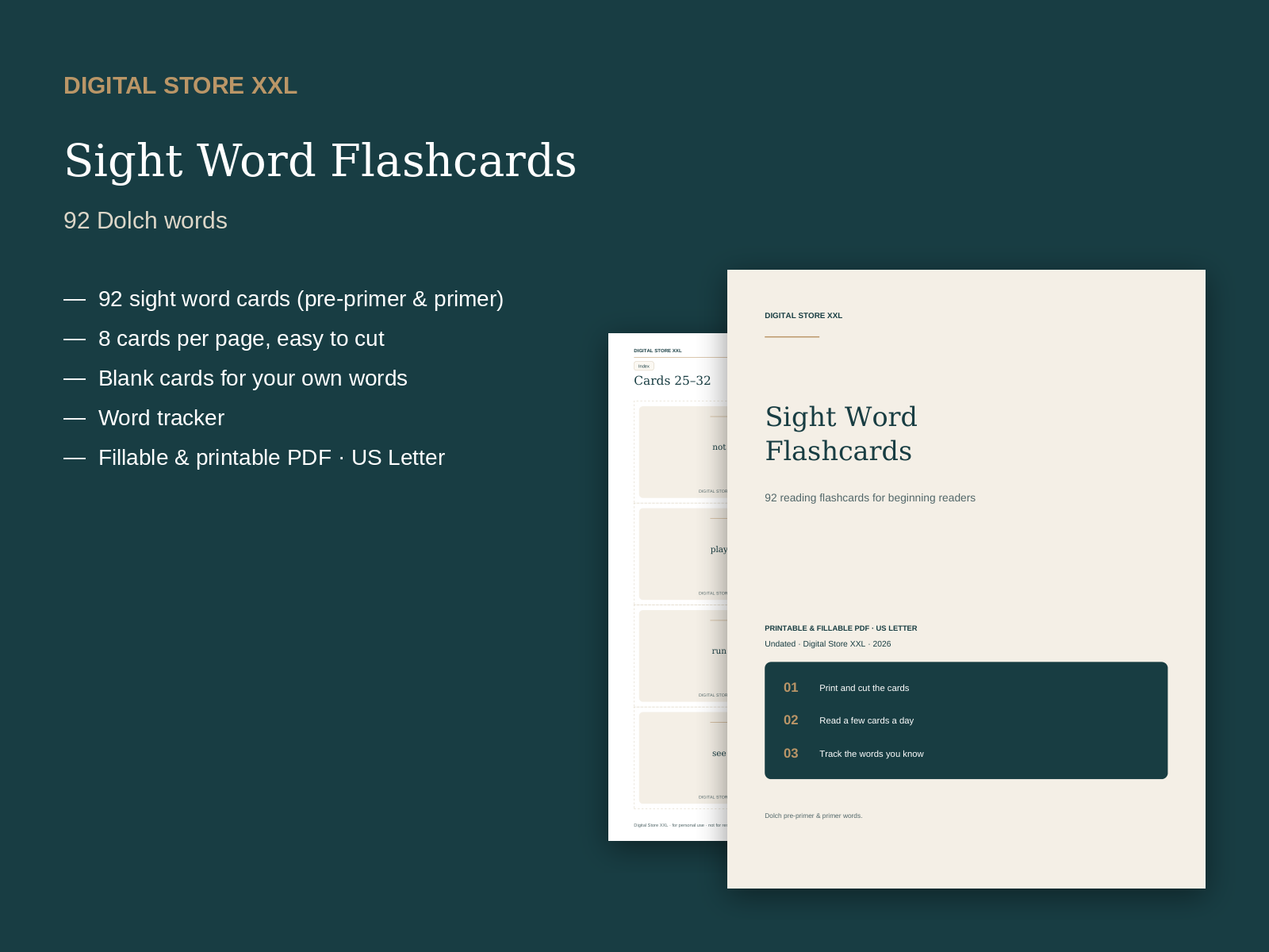 Sight Word Flashcards