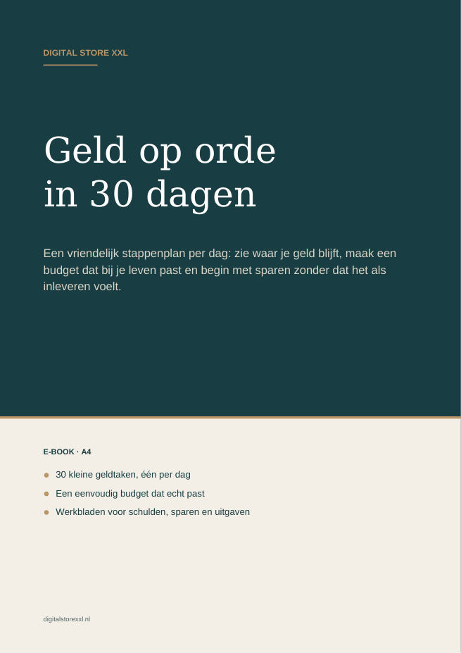 Geld op orde in 30 dagen — voorbeeldpagina 1