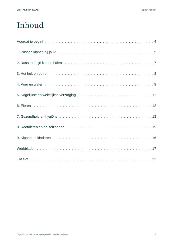 Kippen houden — voorbeeldpagina 3