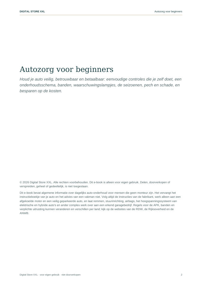 Autozorg voor beginners — voorbeeldpagina 2
