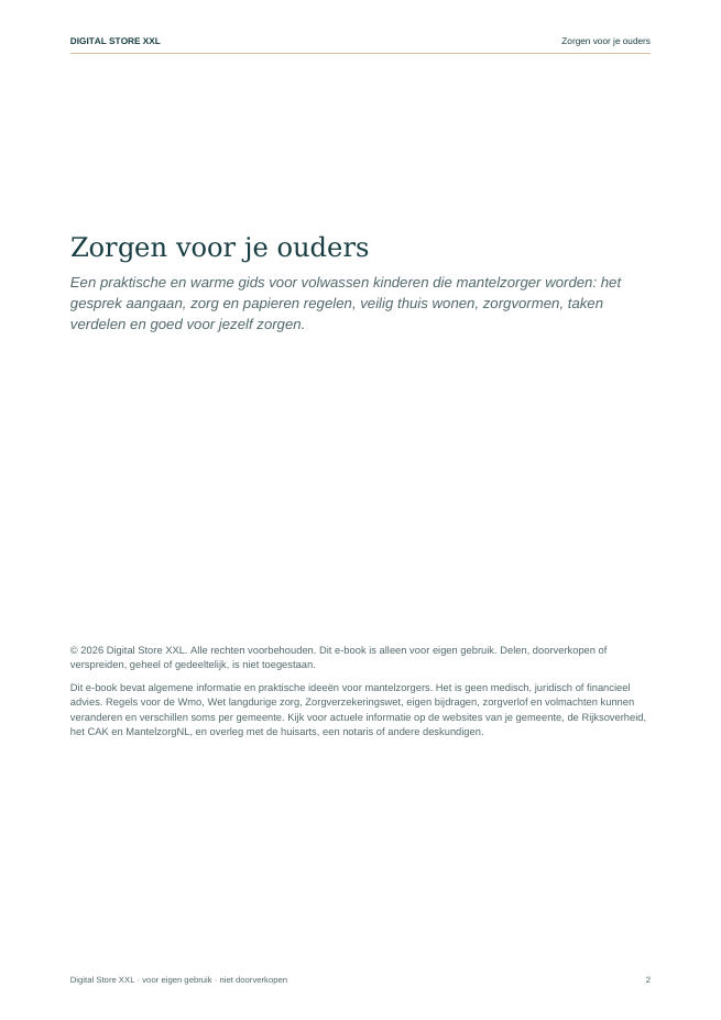 Zorgen voor je ouders — voorbeeldpagina 2