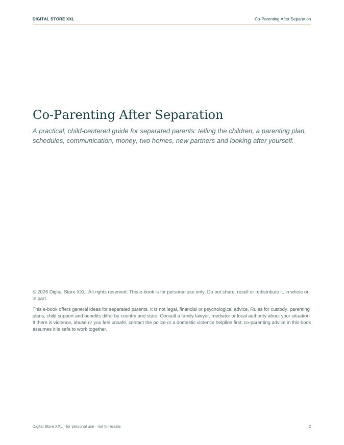 Co-Parenting After Separation — sample page 2