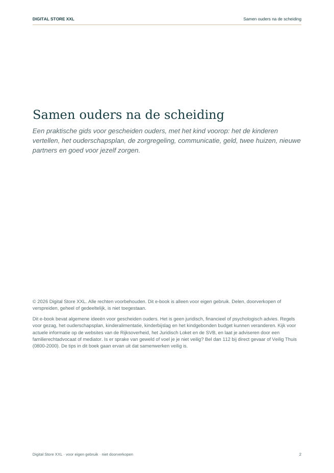 Samen ouders na de scheiding — voorbeeldpagina 2