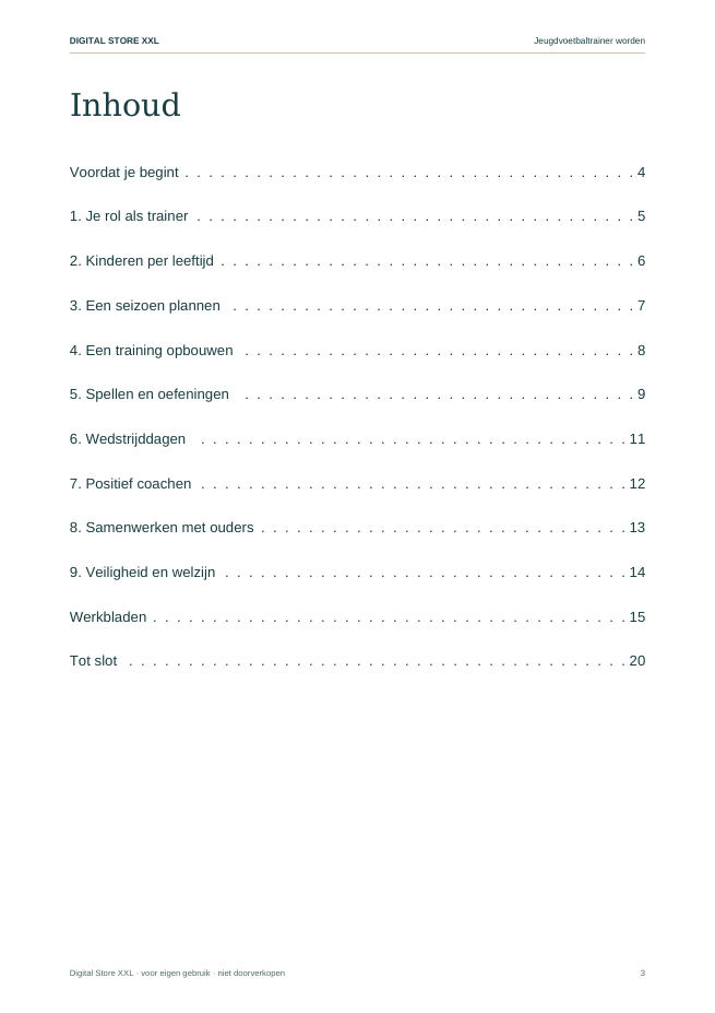 Jeugdvoetbaltrainer worden — voorbeeldpagina 3