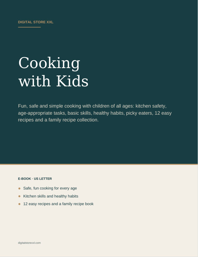 Cooking with Kids — sample page 1