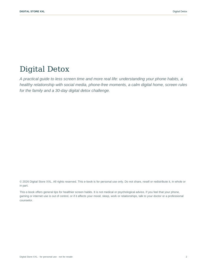 Digital Detox — sample page 2
