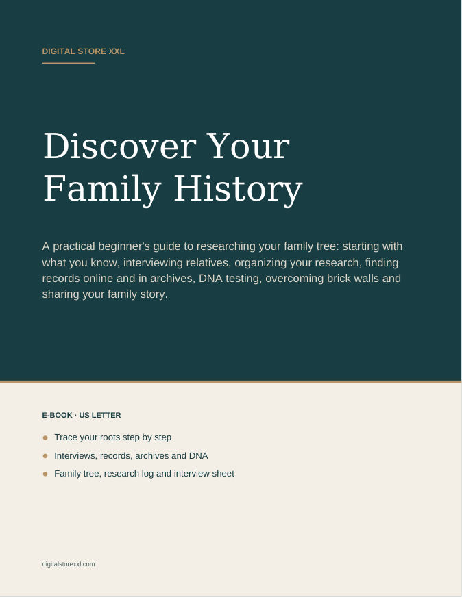 Discover Your Family History — sample page 1