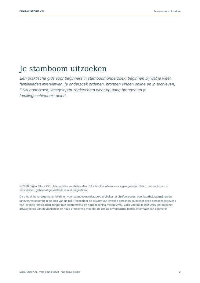 Je stamboom uitzoeken — voorbeeldpagina 2
