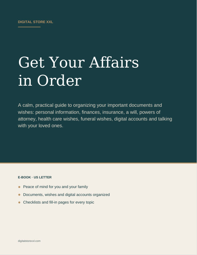 Get Your Affairs in Order — sample page 1