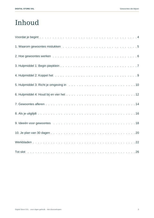 Gewoontes die blijven — voorbeeldpagina 3