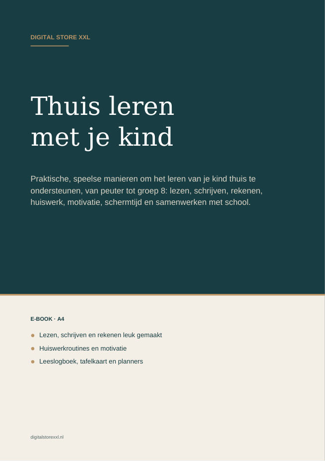 Thuis leren met je kind — voorbeeldpagina 1