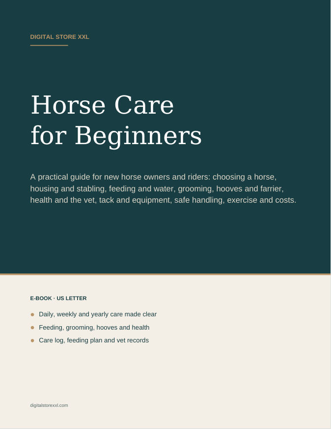 Horse Care for Beginners — sample page 1