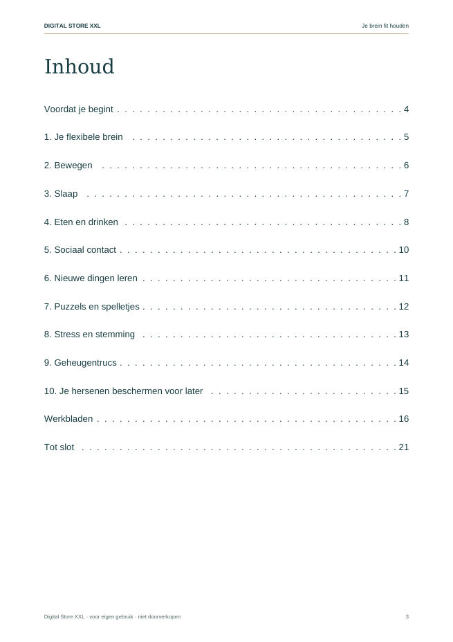 Je brein fit houden — voorbeeldpagina 3