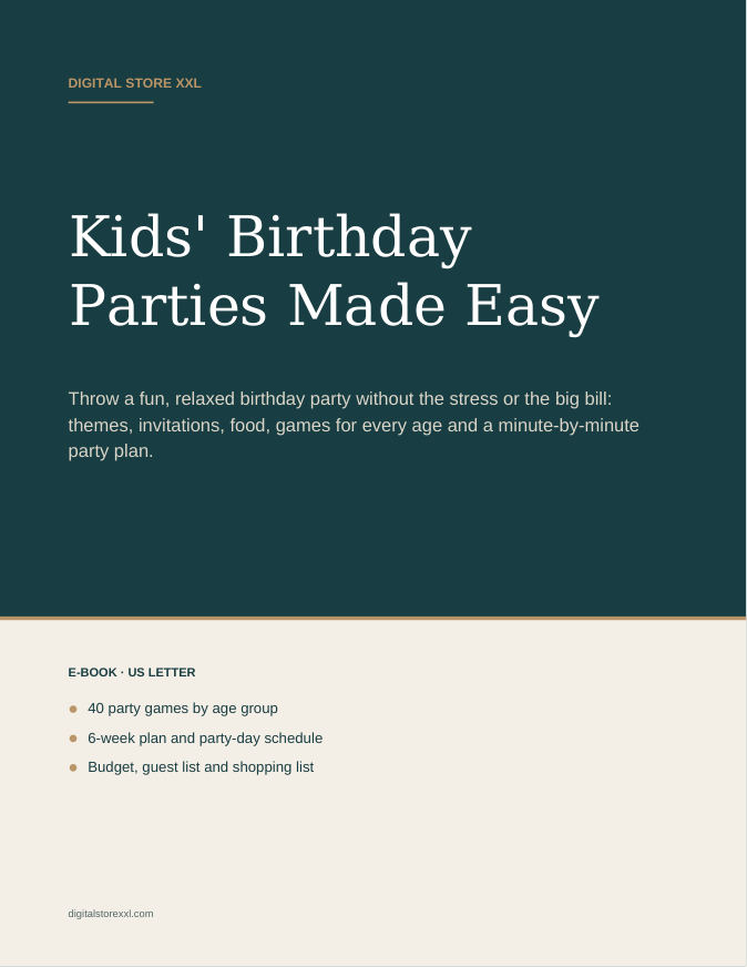 Kids' Birthday Parties Made Easy — sample page 1