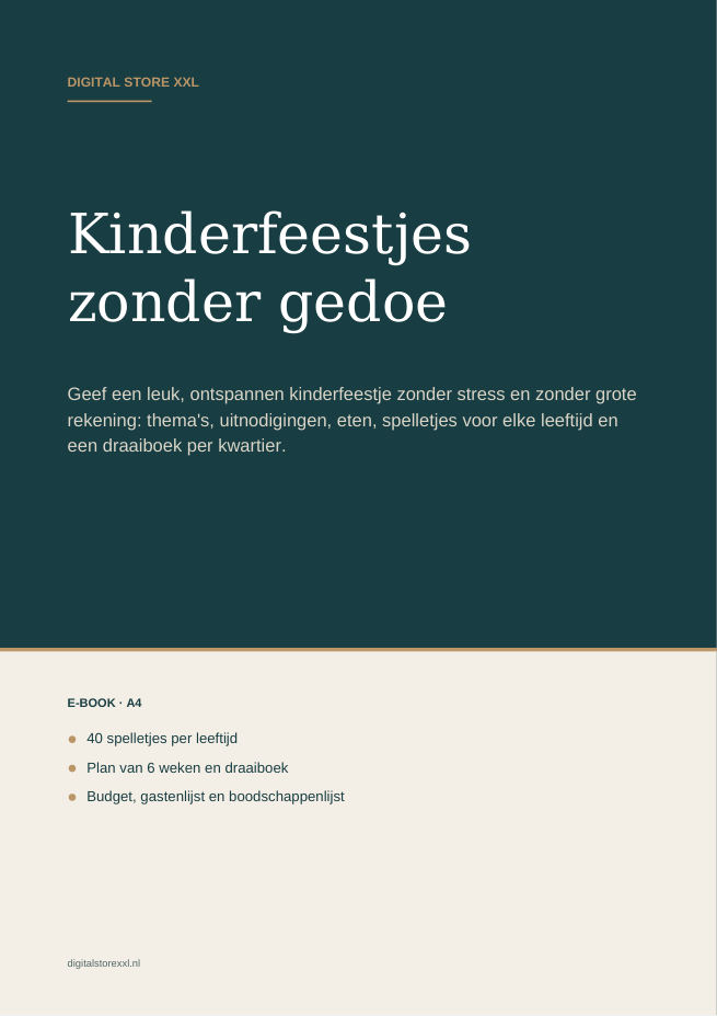 Kinderfeestjes zonder gedoe — voorbeeldpagina 1