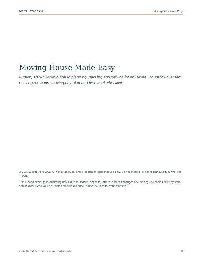 Moving House Made Easy — sample page 2