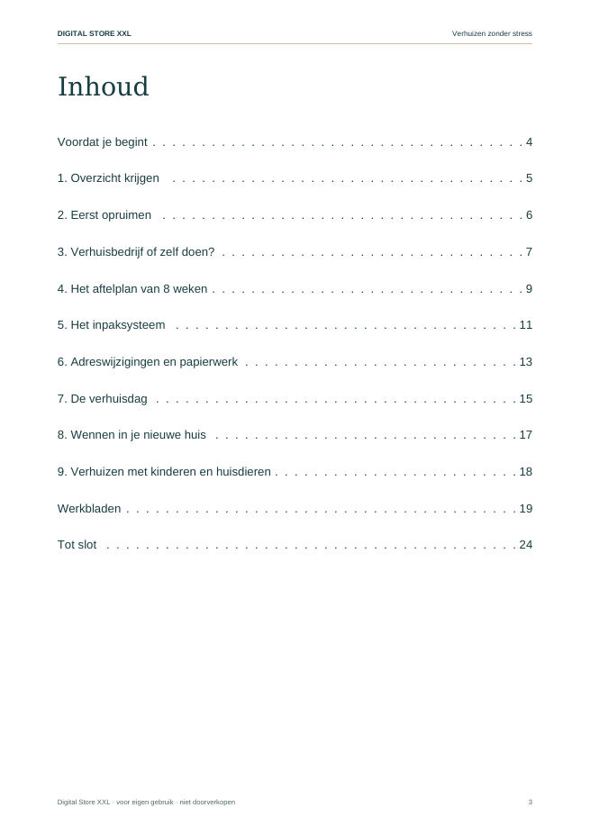 Verhuizen zonder stress — voorbeeldpagina 3