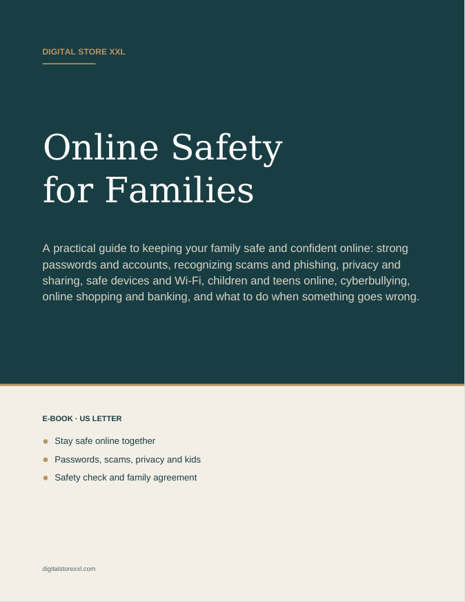 Online Safety for Families — sample page 1