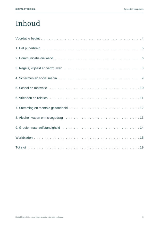 Opvoeden van pubers — voorbeeldpagina 3