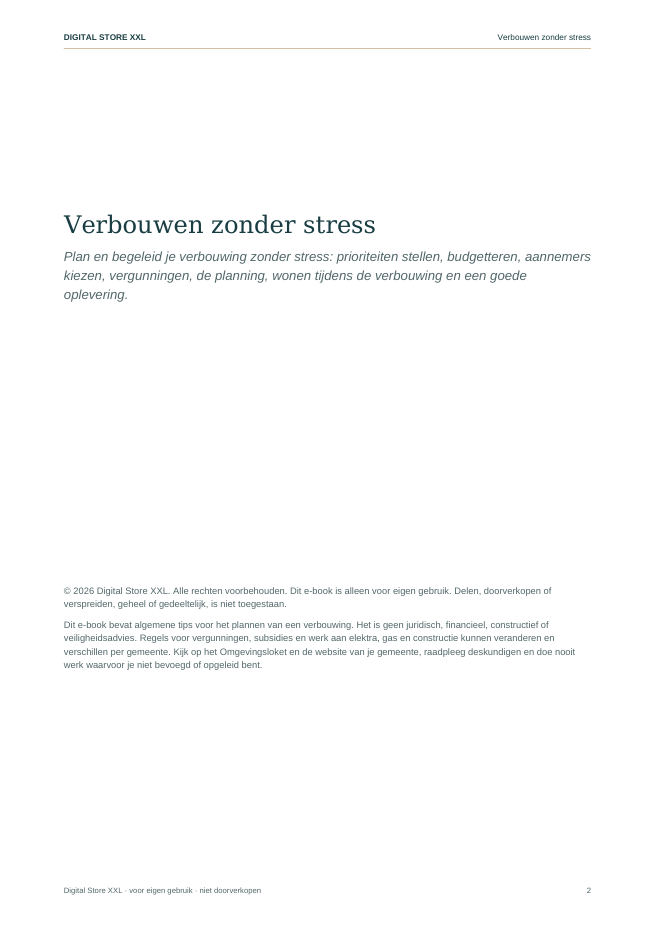 Verbouwen zonder stress — voorbeeldpagina 2