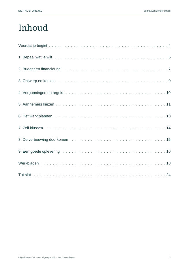 Verbouwen zonder stress — voorbeeldpagina 3