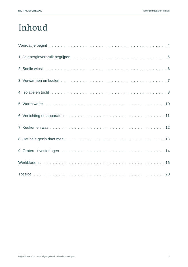 Energie besparen in huis — voorbeeldpagina 3