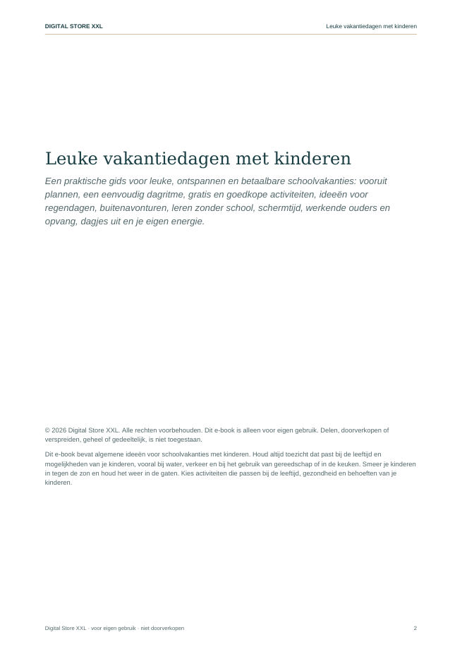 Leuke vakantiedagen met kinderen — voorbeeldpagina 2