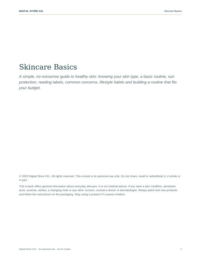 Skincare Basics — sample page 2