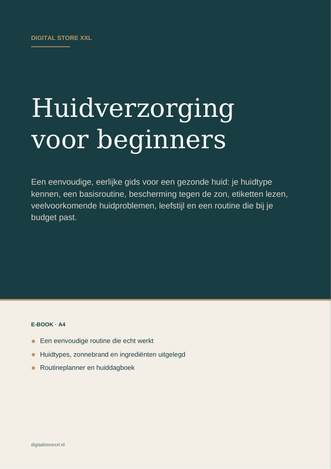 Huidverzorging voor beginners — voorbeeldpagina 1