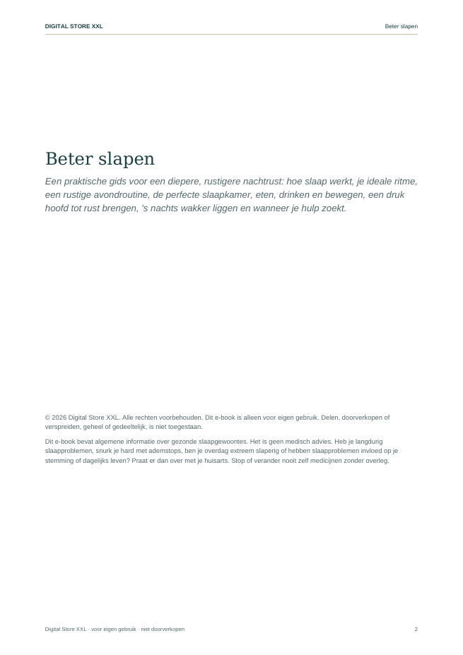 Beter slapen — voorbeeldpagina 2
