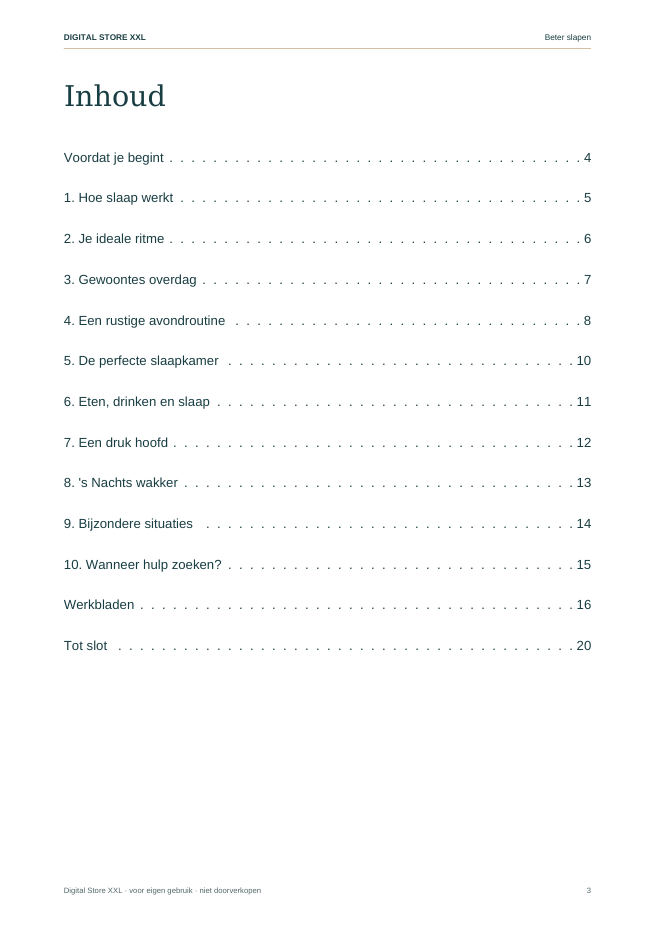 Beter slapen — voorbeeldpagina 3