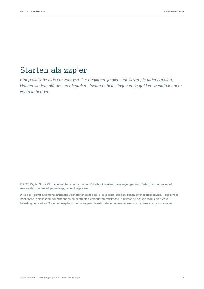 Starten als zzp'er — voorbeeldpagina 2