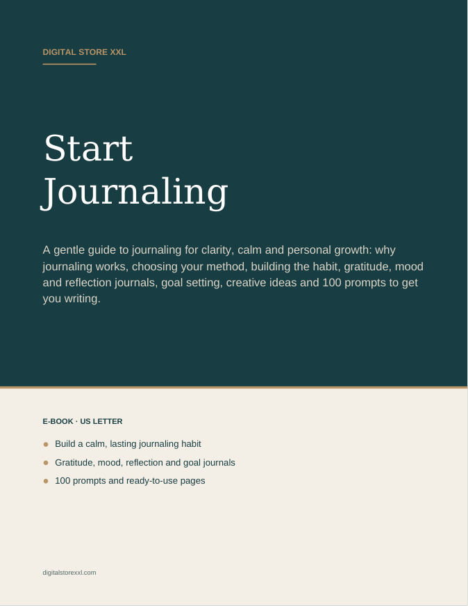 Start Journaling — sample page 1