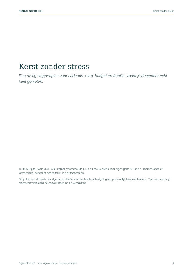 Kerst zonder stress — voorbeeldpagina 2