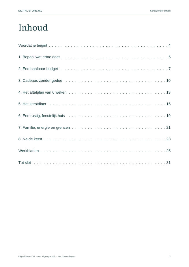 Kerst zonder stress — voorbeeldpagina 3