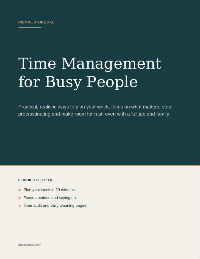 Time Management for Busy People — sample page 1
