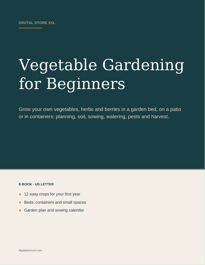 Vegetable Gardening for Beginners — sample page 1
