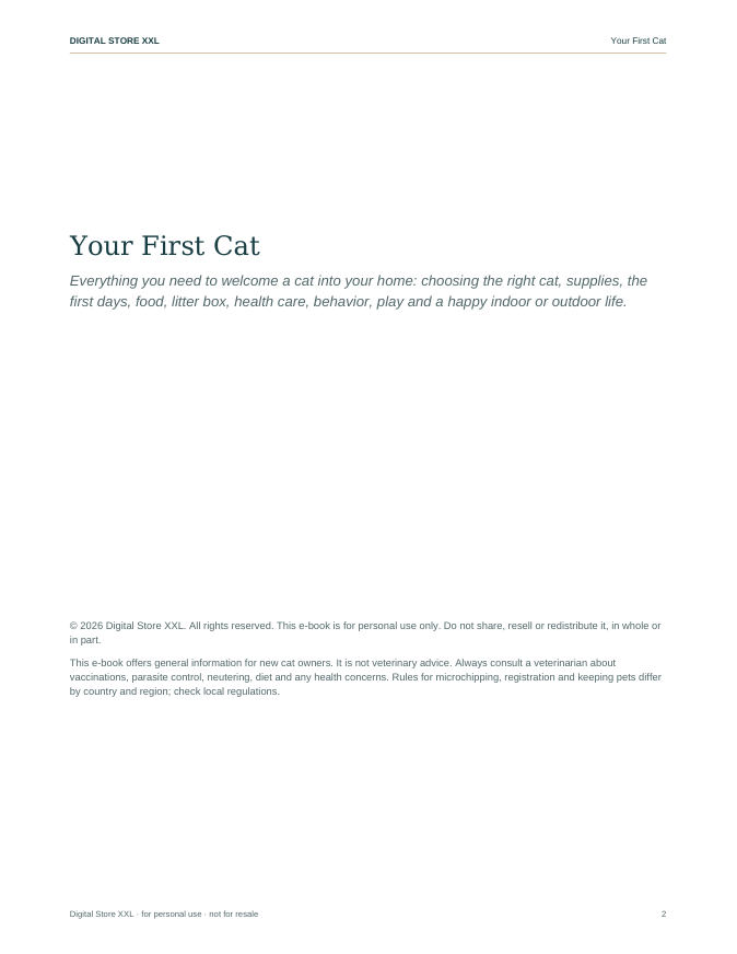Your First Cat — sample page 2