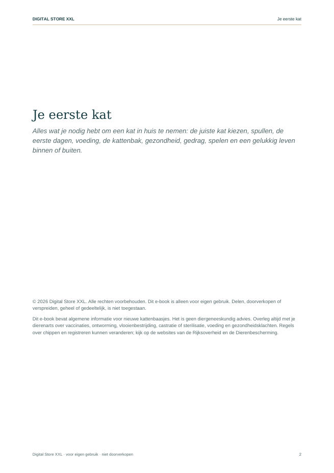 Je eerste kat — voorbeeldpagina 2
