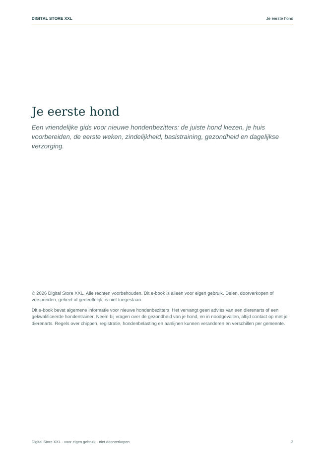 Je eerste hond — voorbeeldpagina 2